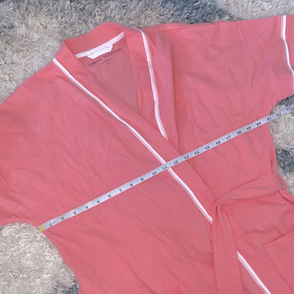 Carole Hochman Waffle Wrap Robe ~ Iced Papaya - Picture 7 of 8